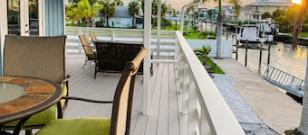 Huge water front 3-bedroom house with boat dock and pool