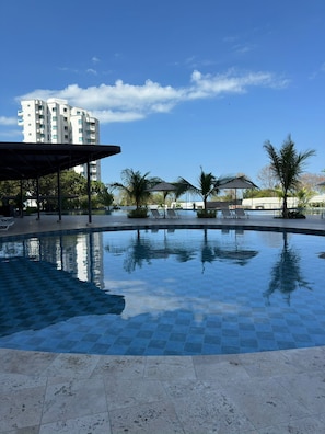 Pool - Serene 3-bedroom apartment with AC in Santa Marta (Santa Marta)