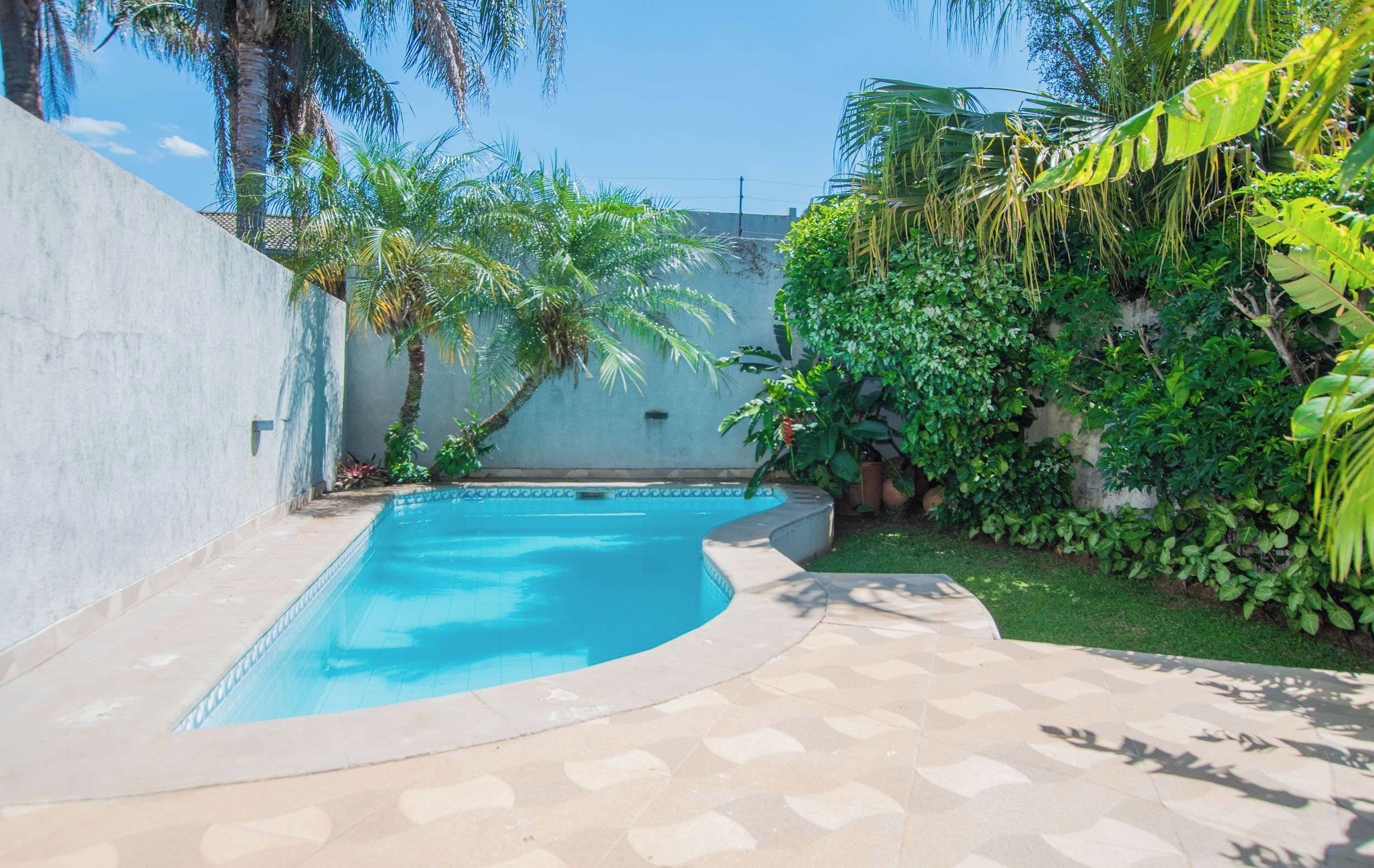 Private pool in the garden
