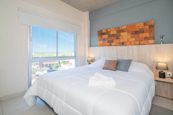 Main bedroom with city view