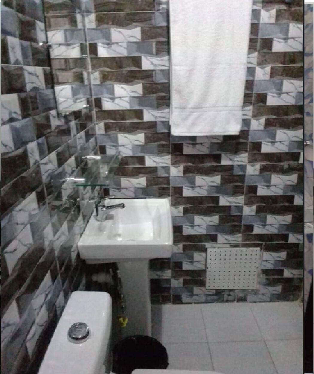 Towels, soap, toilet paper