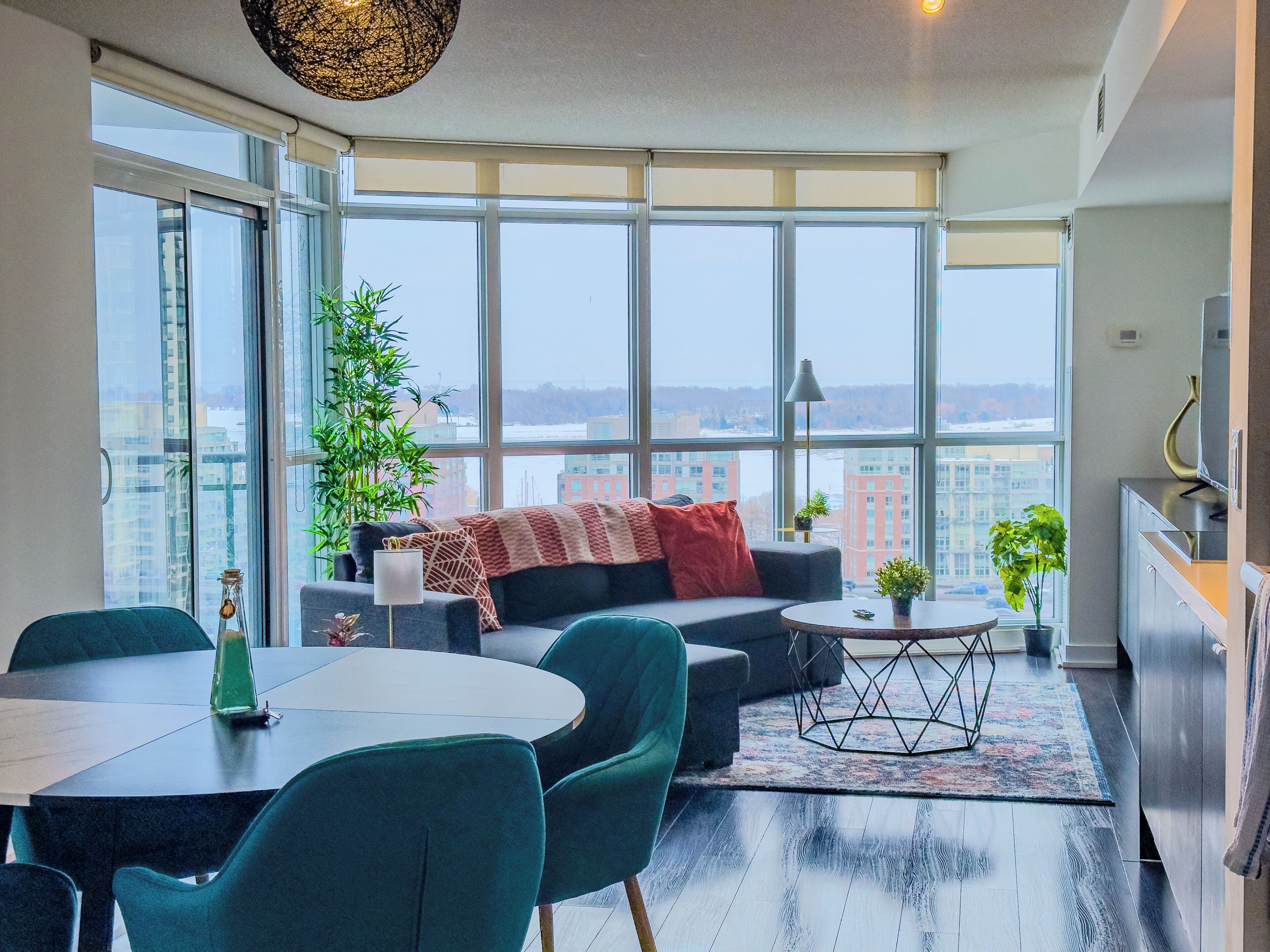 Superior Suite, 2 Bedrooms, 2 Bathrooms, Lake View | Living area | 50-inch Smart TV with digital channels, Netflix, Hulu