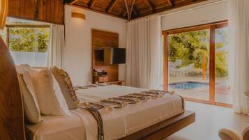 Bungalow, balcón, vistas al mar | Caja fuerte, wifi gratis, accesible en silla de ruedas