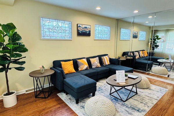 Bright and inviting living room