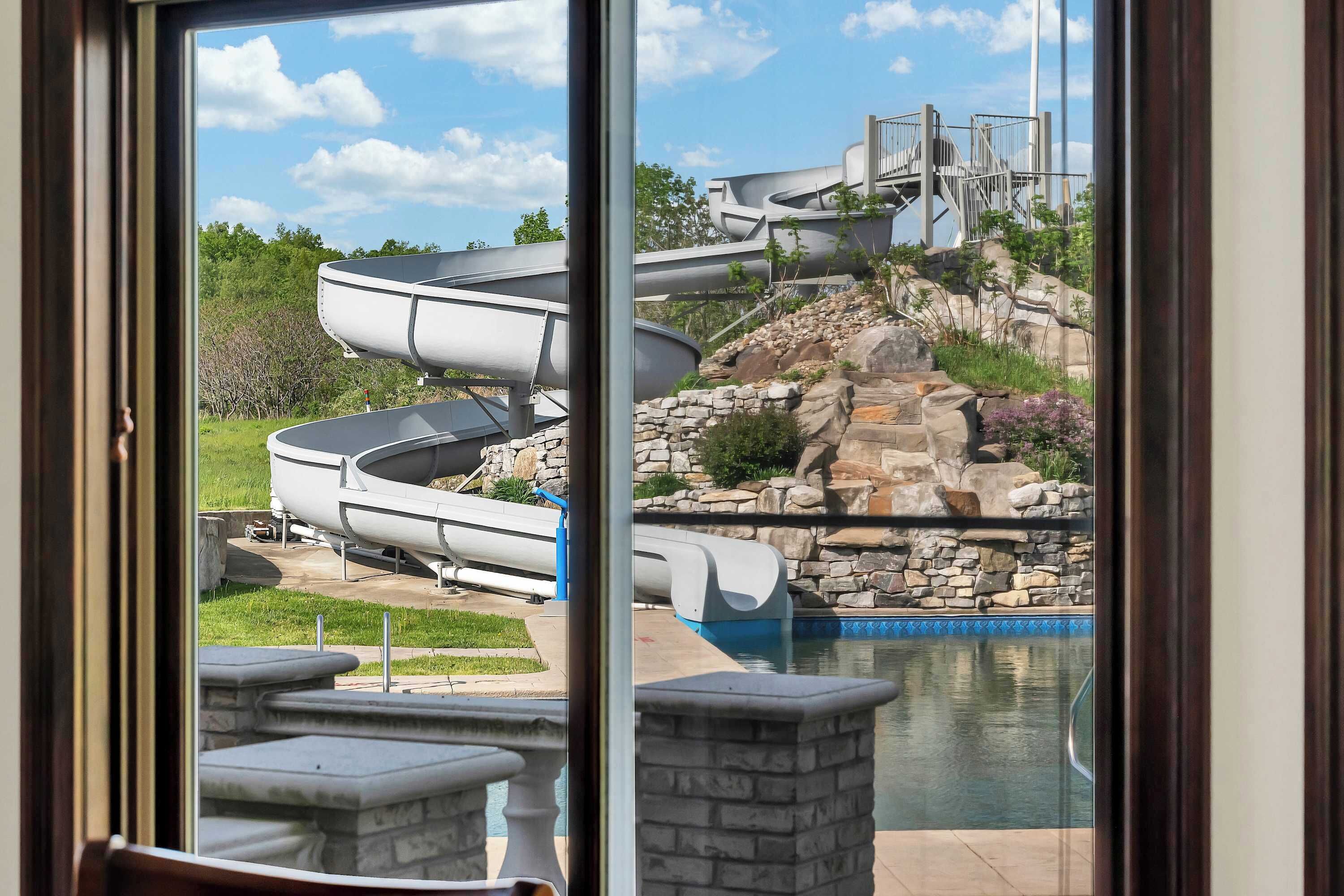Main Level | View of Waterslide from Family Room
