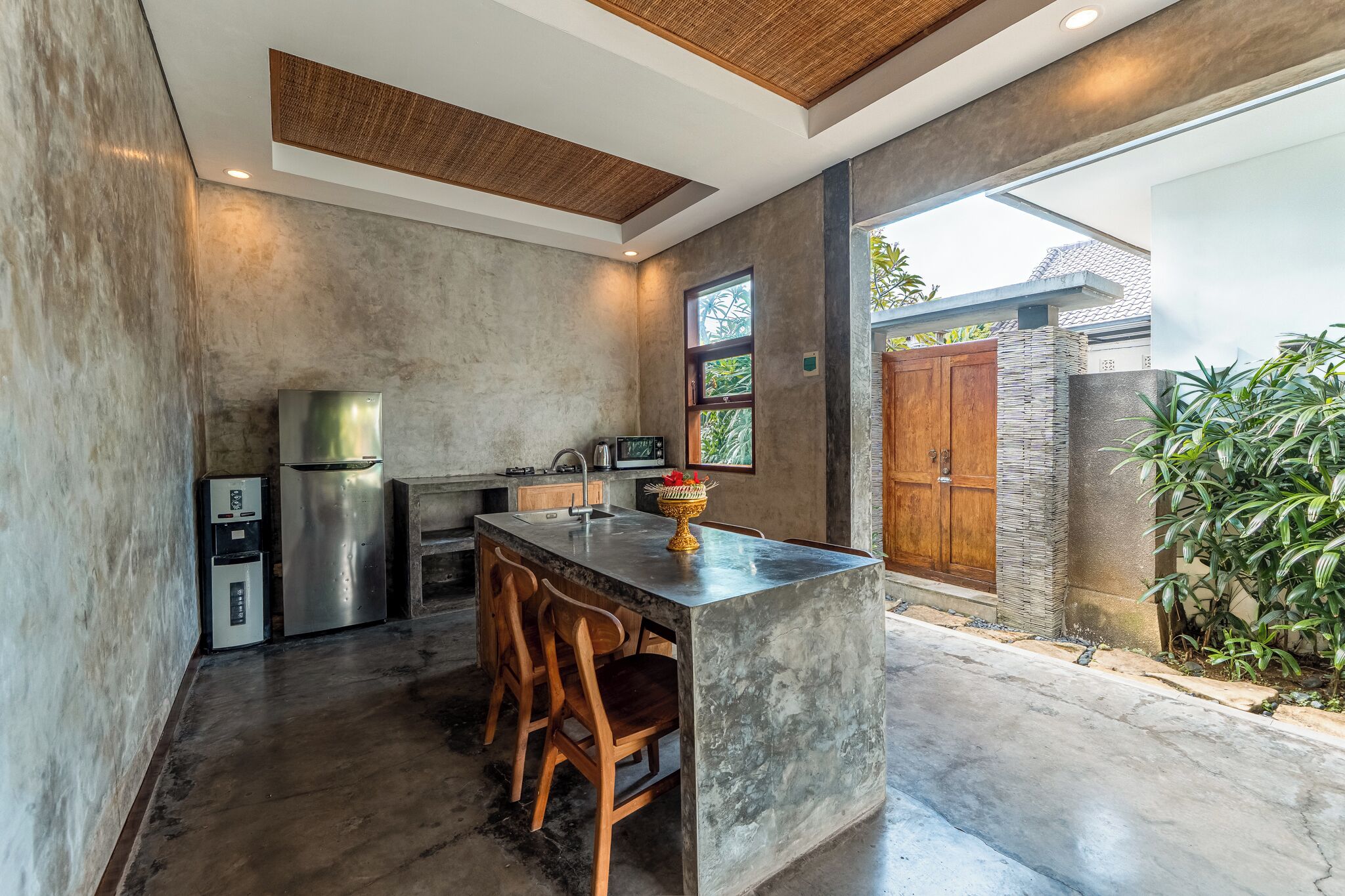 Villa, patio, vista a la alberca | Cocina privada