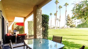 Outdoor dining - Palm Springs Oasis w/Pool & Golf Access (Cathedral City)