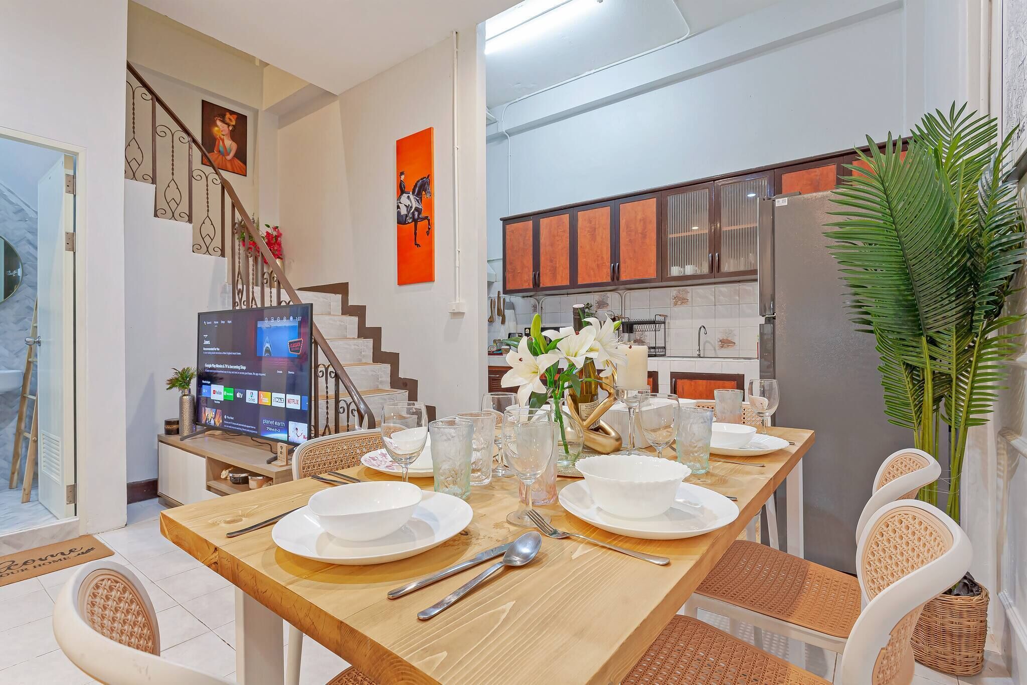 House, 3 Bedrooms, Accessible, Balcony | Tempat makan