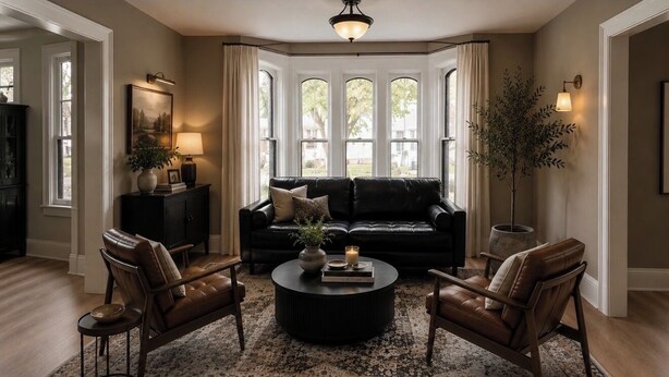 Living area - Victorian home 7-bedroom homes with full mother on law suite in back (La Porte)