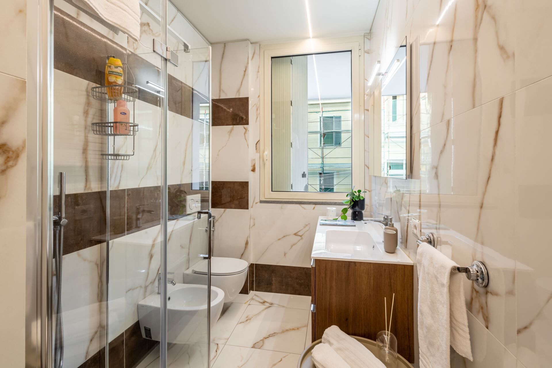 Shower, hair dryer