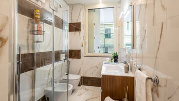 Shower, hair dryer