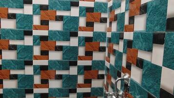 Dusche, Handtücher, Seife