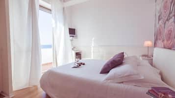 Deluxe-Doppelzimmer, Meerblick | Kostenloses WLAN