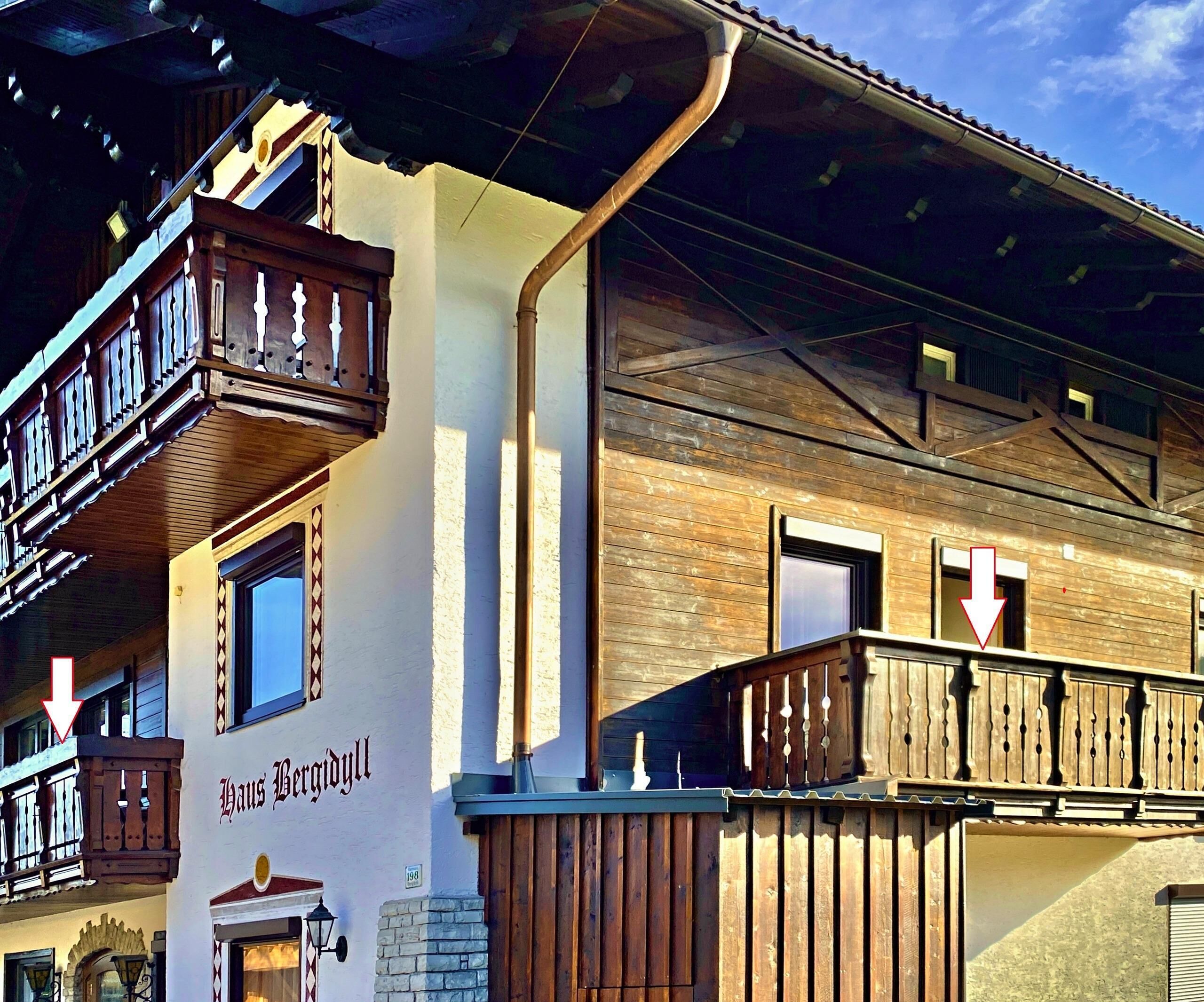Balkon Nord und West Seite