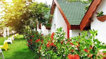 Eenvoudige bungalow | Terrein van de accommodatie