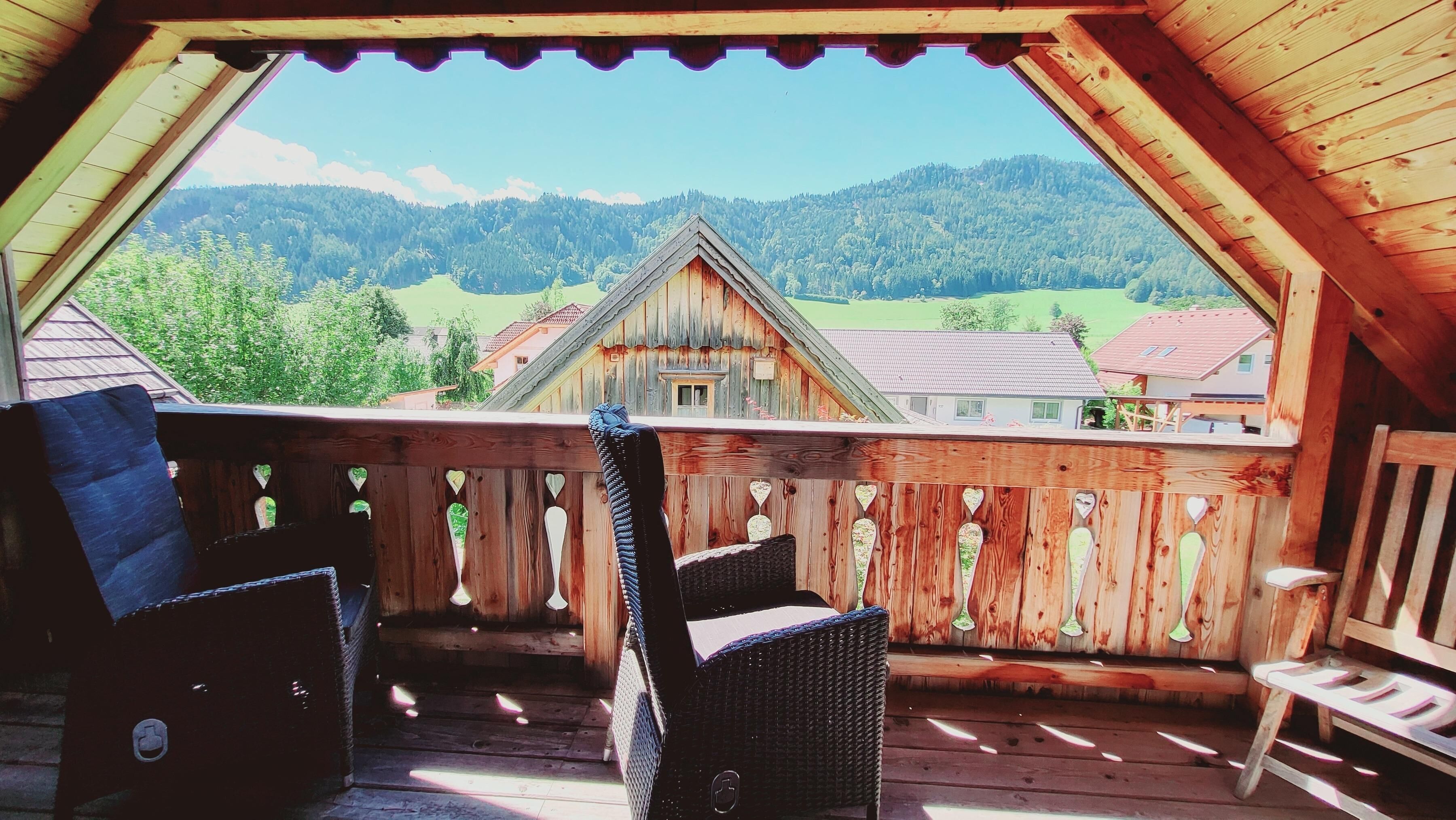 Balcony with seating