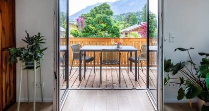 Wohlfühlwohnung nahe Saalach mit Balkon und Bergblick
