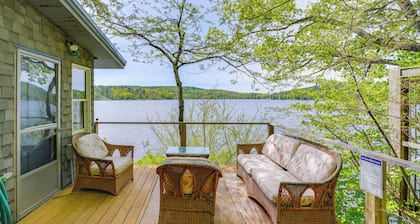 Lakeside Berkshires Cabin w/ Private Dock & Views