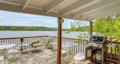 Waterfront Berkshires Studio w/ Dock on Goose Pond