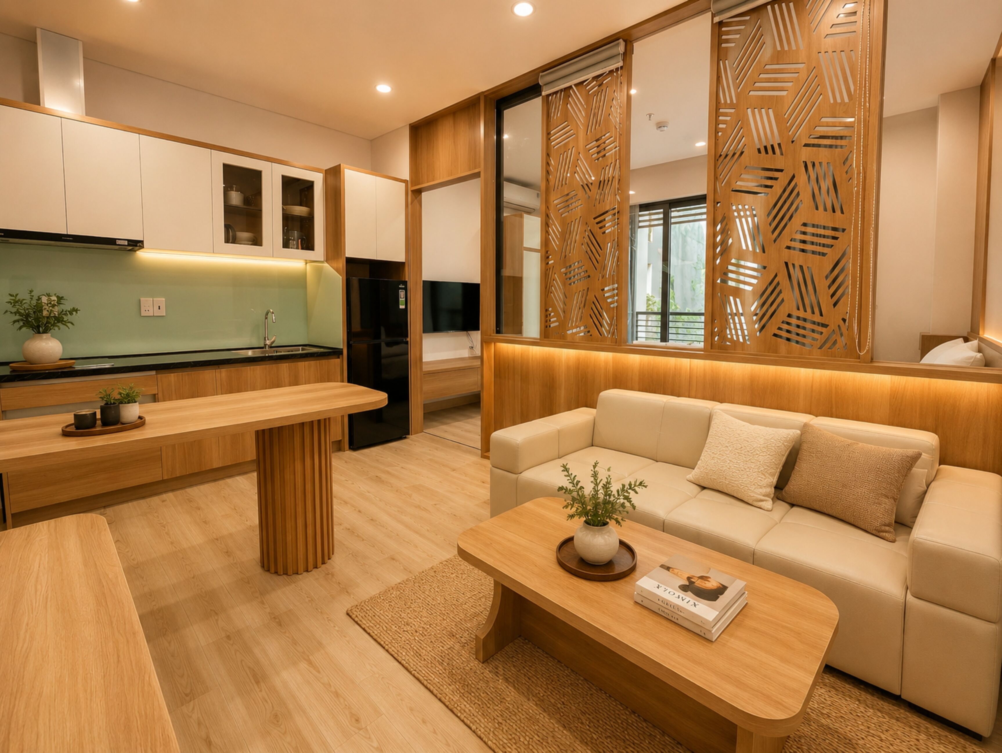 Apartment, 1 Bedroom, Balcony, City View | Private kitchen | Fridge, stovetop, cookware/dishes/utensils
