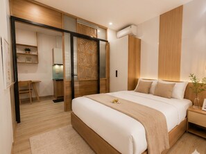 Apartamento, 2 habitaciones, cocina | Minibar, escritorio, espacio para trabajar con un portátil y wifi gratis