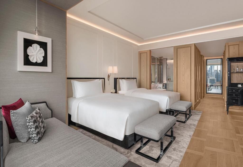 Phòng đôi Deluxe, quang cảnh thành phố | Két bảo mật tại phòng, phòng cách âm 