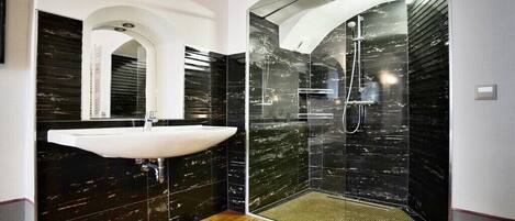 Shower, hair dryer