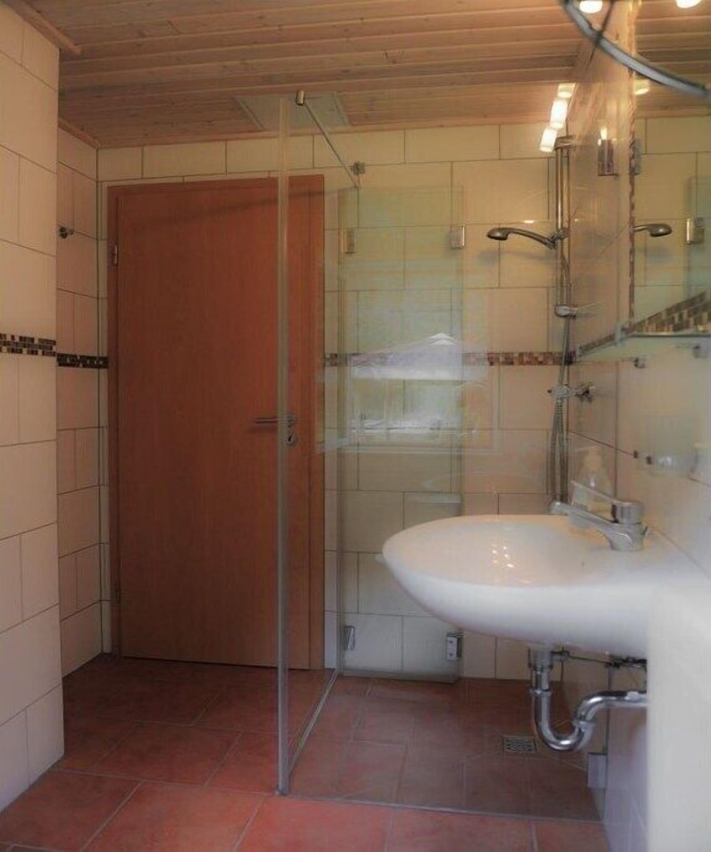Shower, hair dryer