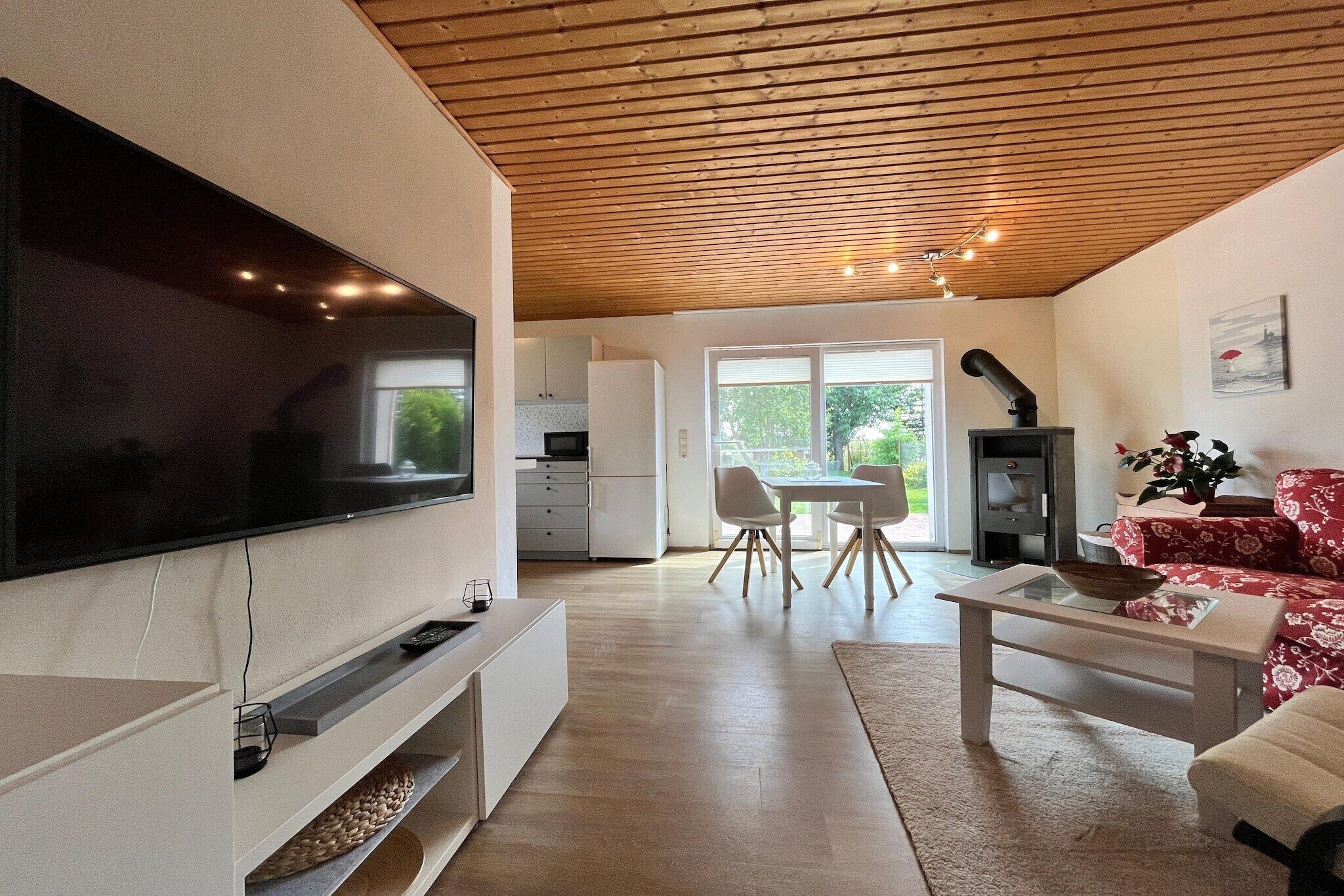 TV connectée, cheminée