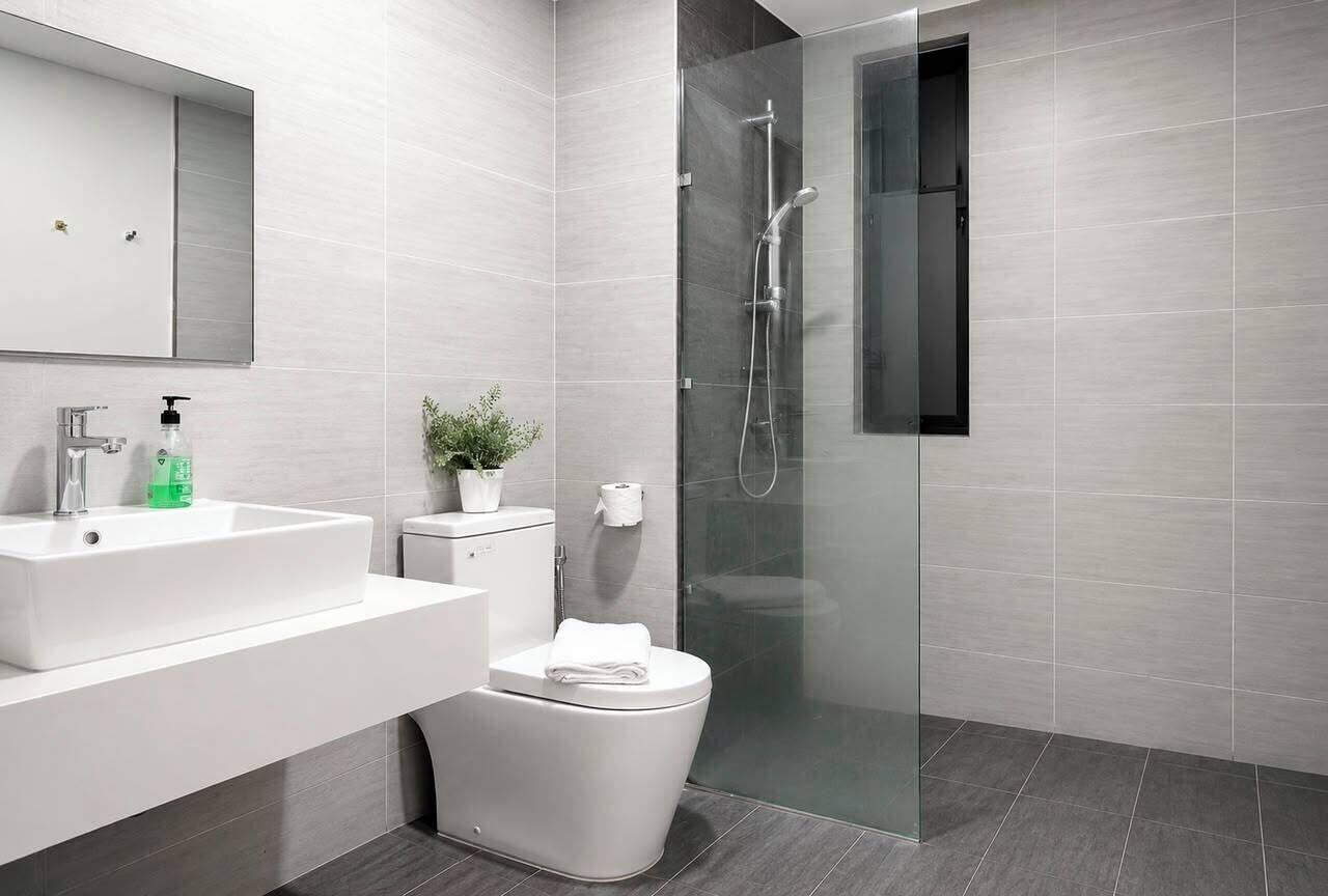 Deluxe-Suite, Balkon, Stadtblick | Badezimmer