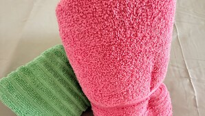 A pink and green textured item on a white surface. - COSY, FULLY-EQUIPPED APARTMENT (Paris)