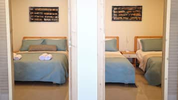 2 bedrooms, iron/ironing board, WiFi, bed sheets