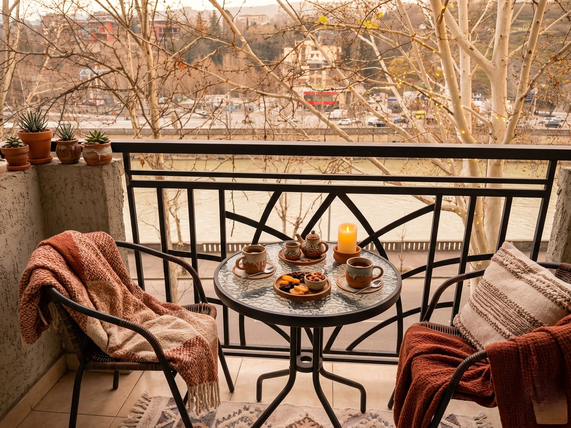Comfort Apartment, River View | Outdoor dining