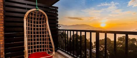 Deluxe Double Room, Balcony, Mountain View | Property grounds