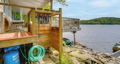 Waterfront Berkshires Studio w/ Dock on Goose Pond