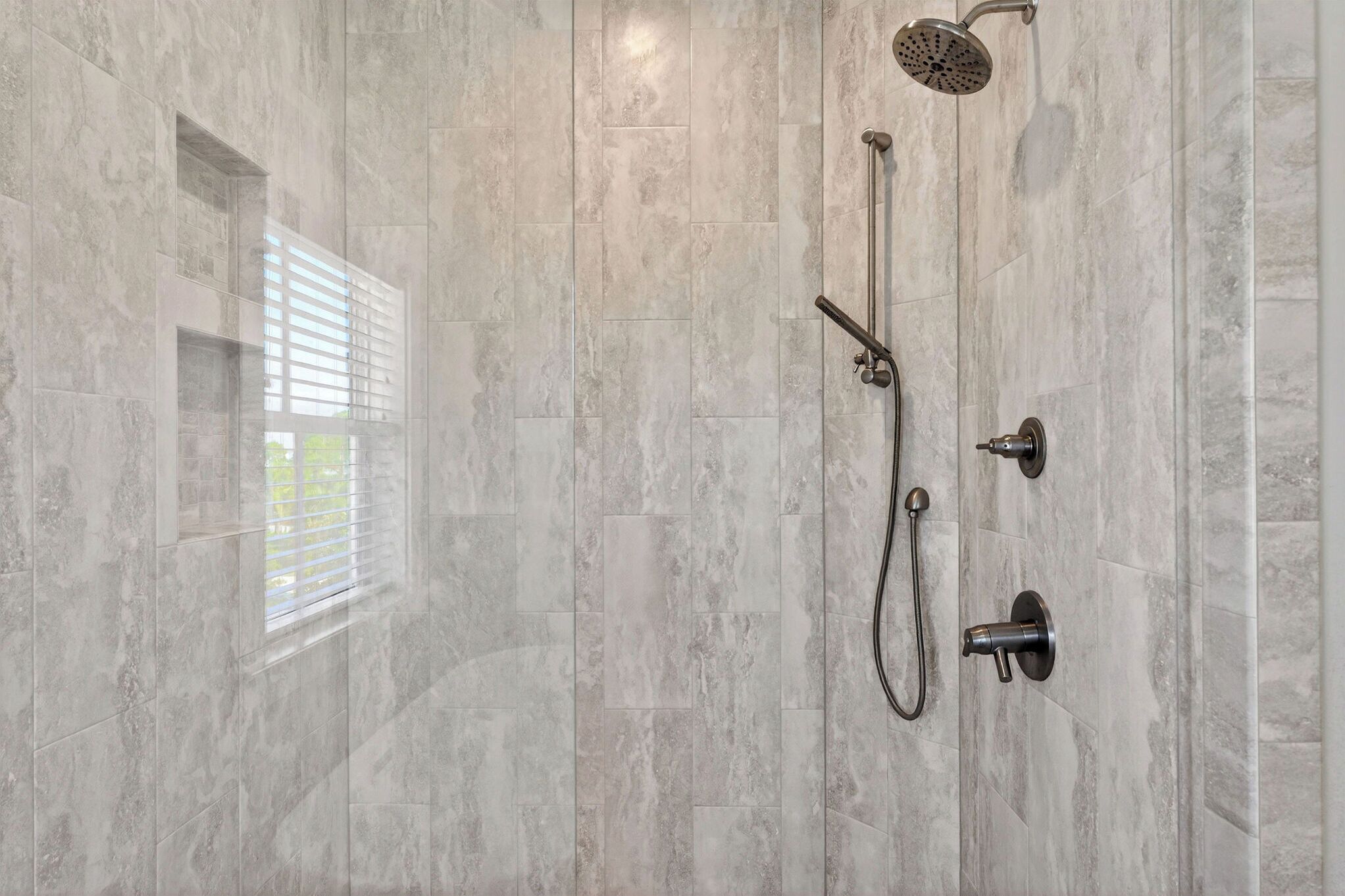 Large walk-in shower