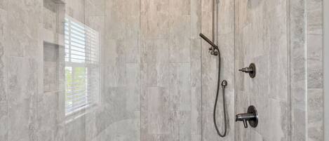 Large walk-in shower
