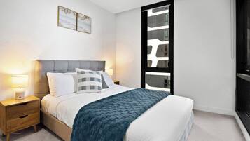 2 slaapkamers, een strijkplank/strijkijzer, wifi, beddengoed