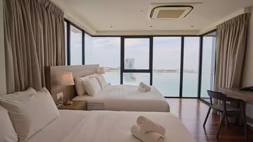 Apartment, 2 Bedrooms, Sea View | Iron/ironing board, free WiFi