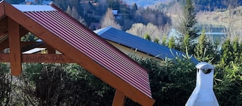 Komfortowy domek nad Soliną z widokiem. Taras, grill, zwierzęta mile widziane!