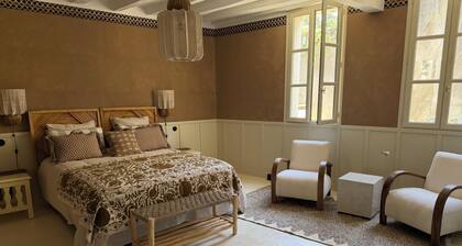 Chambre B&B "Ambre brun" haut de gamme au centre de la ville de Chinon