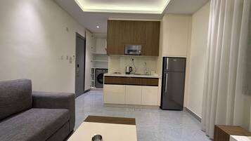 Apartment, 1 Schlafzimmer, barrierefrei, Raucher | Wohnzimmer