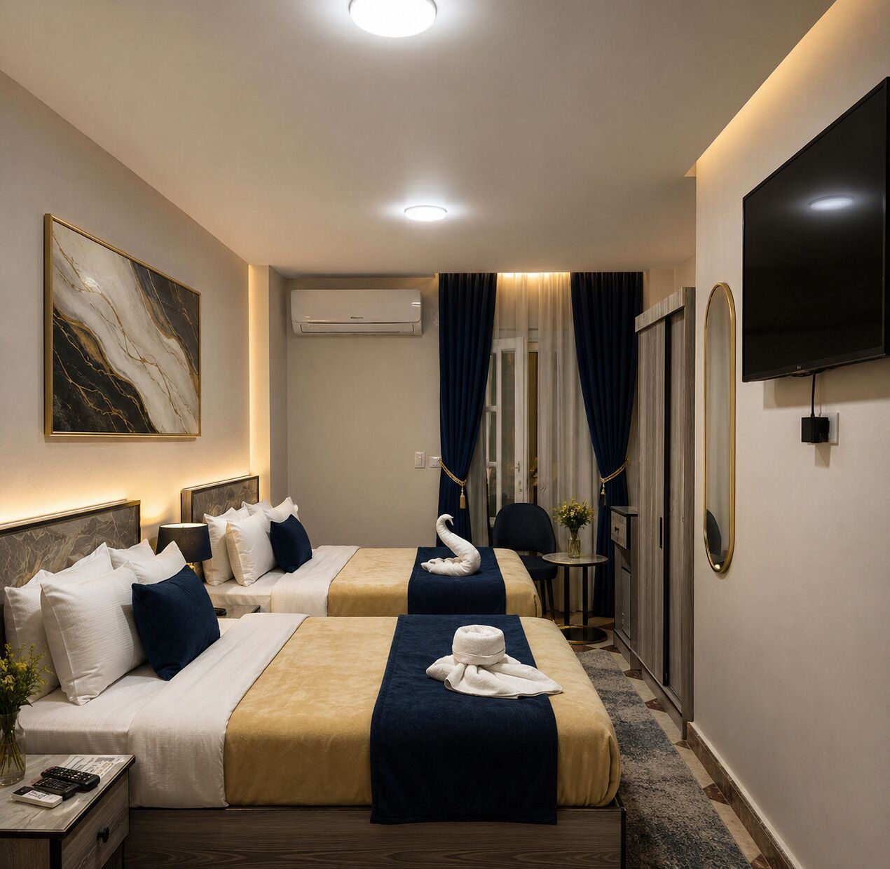Quarto solteiro | Cofres nos quartos, escrivaninha, quartos à prova de som