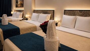 Quadruple Room, City View | In-room safe, desk, soundproofing, free WiFi