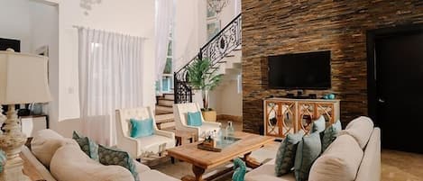 Villa, Private Pool | Living area