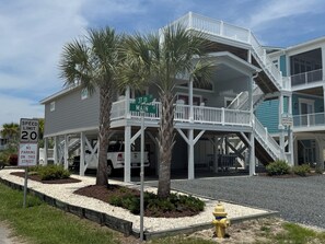 Exterior - Coastal Escape 
Luxury Beach House 
Second Row Sunset Beach Island West (Sunset Beach)