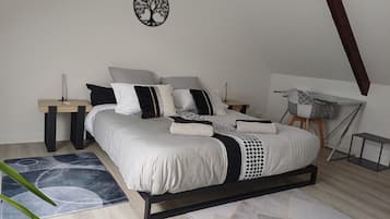 2 chambres, Wi-Fi, literie fournie