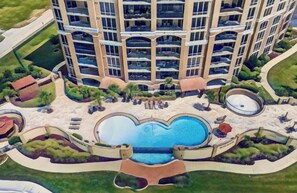 Exterior - This penthouse, 12th floor center, is a ocean front condo with full coastal view (Gulfport)