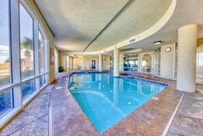Pool - This penthouse, 12th floor center, is a ocean front condo with full coastal view (Gulfport)