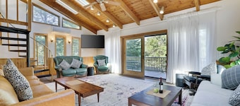 Luxury Poconos Lake Cabin Retreat – Hot Tub, Cedar Sauna, Movie & Game Room
